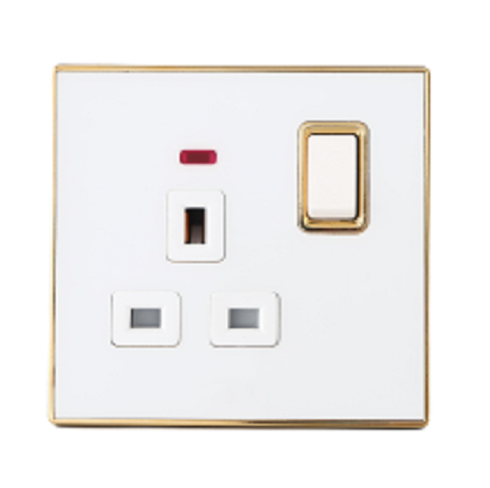 ZY Series Acrylic big button wall switch socket ghana Nigeria Saudi Arabia selling